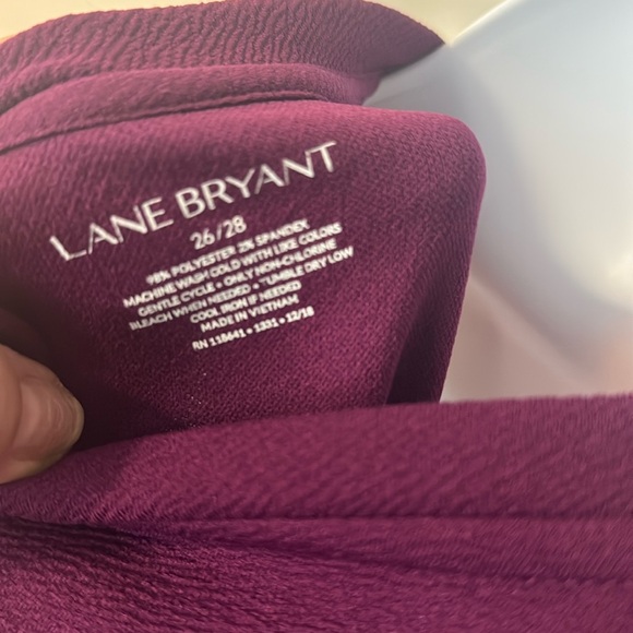 Lane Bryant Swing Maroon V-Neck Tank Top 26/28 - Picture 4 of 5